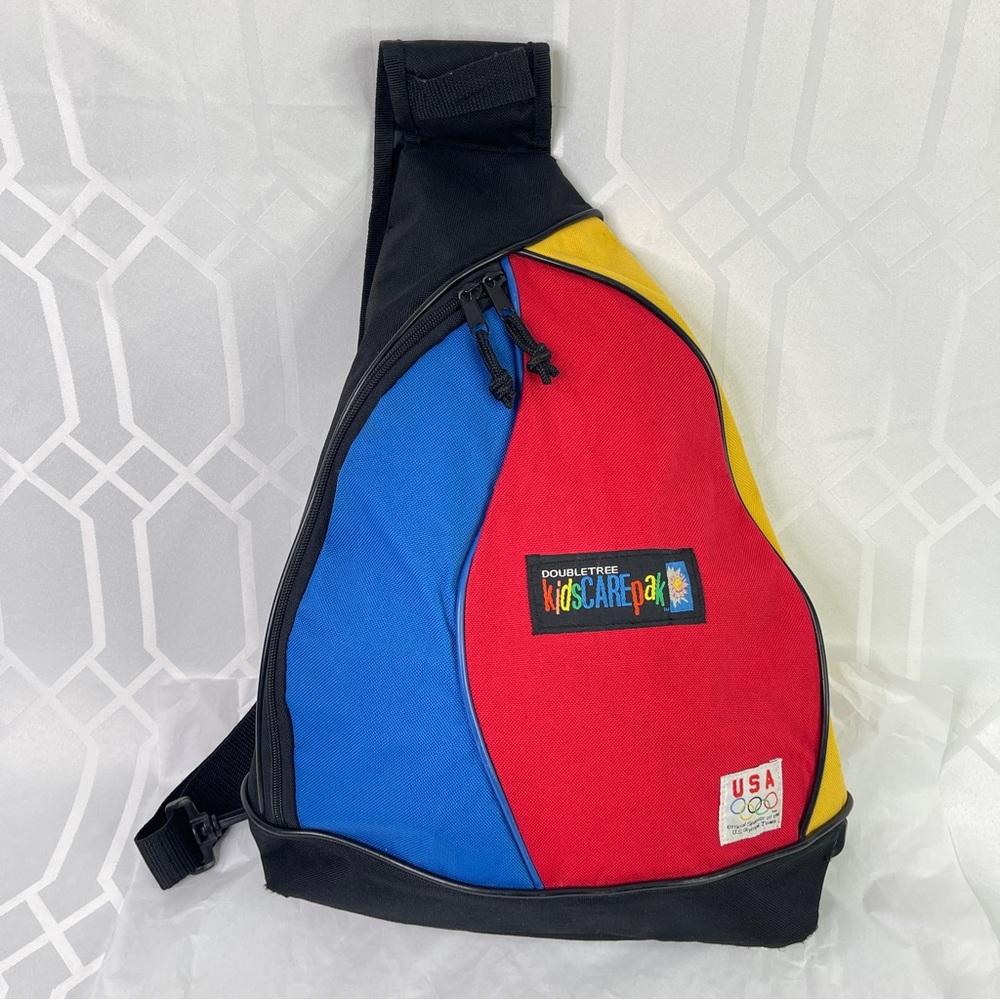 DoubleTree Vintage Colorblock USA Olympic Sling Backpack OS
